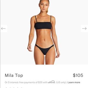 VITAMIN A BLUE SWIM TOP (NWT)